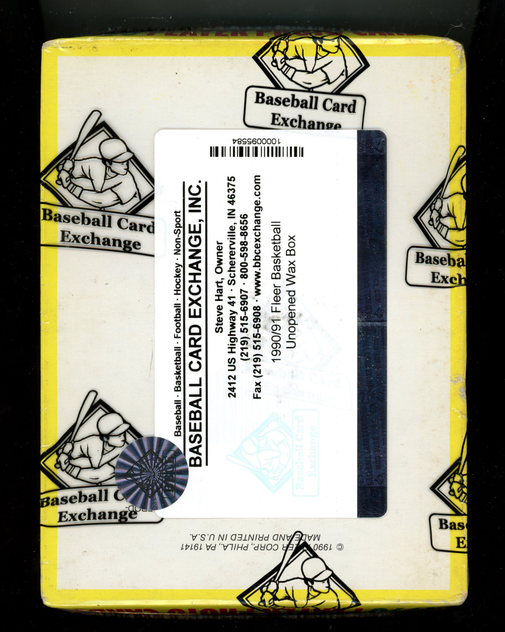 1990/91 Fleer Basketball Hobby Box BBCE Wrapped And Sealed Legends Fan Shop