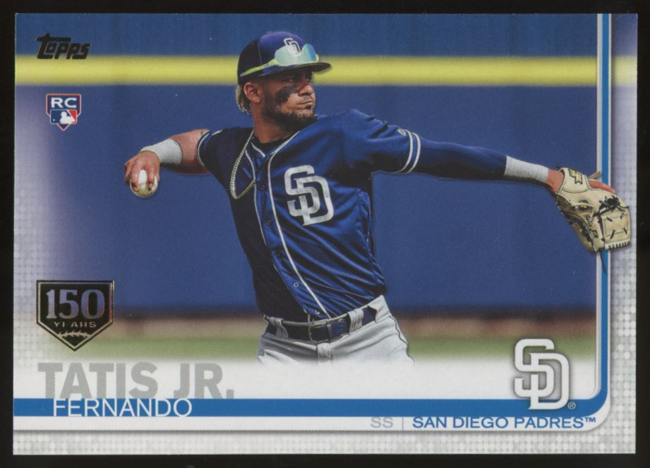 Fernando Tatis Jr. Signed 2019 Topps Base Set Photo Variations