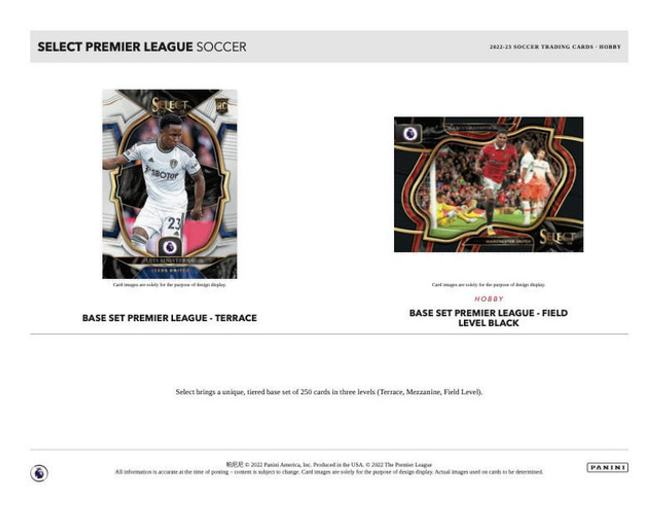 本物品質の 2022-23 Panini Select EPL Soccer Hobby ➀