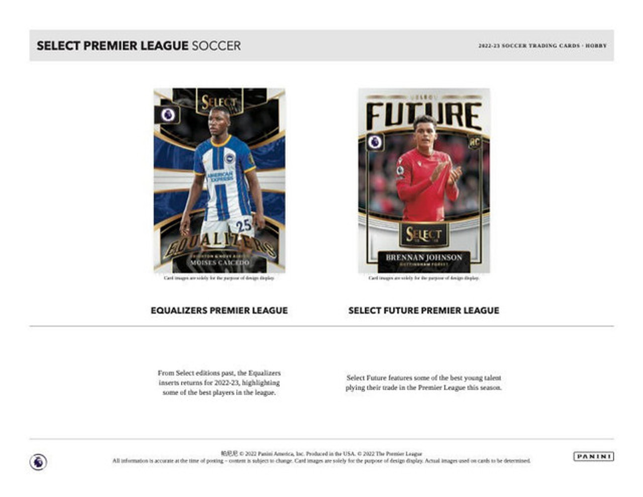 2022/23 Panini Select Premier League EPL Soccer Hobby Box