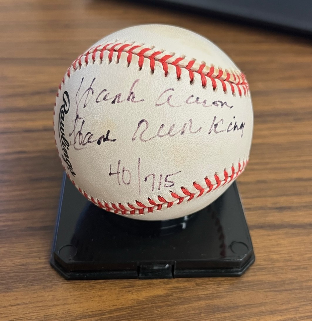 Hank Aaron, Autographed (JSA Full Letter) Official Baseball