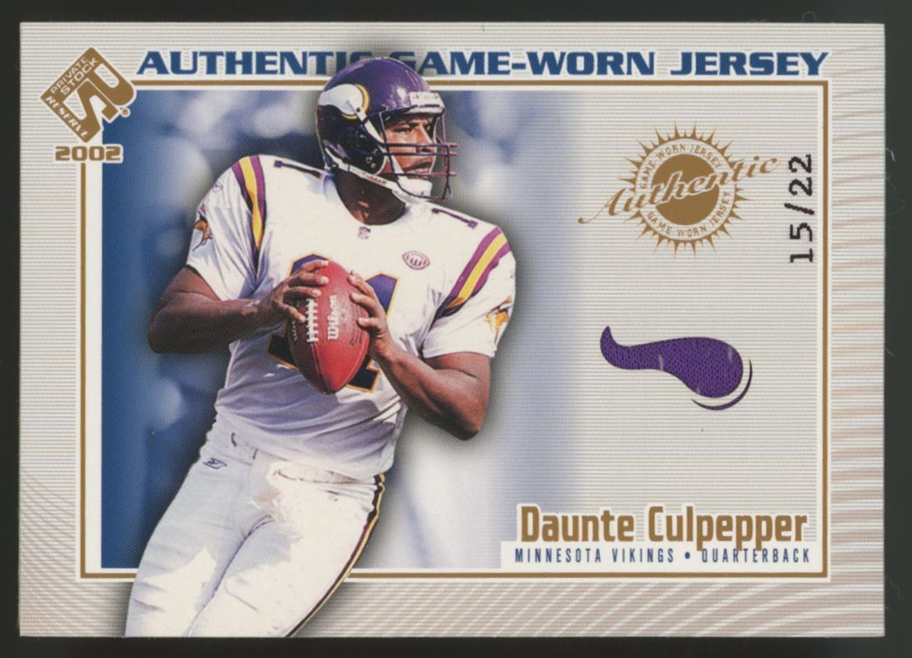 Daunte Culpepper Minnesota Vikings Rare #12 Rookie Vintage Jersey Men's 48XL