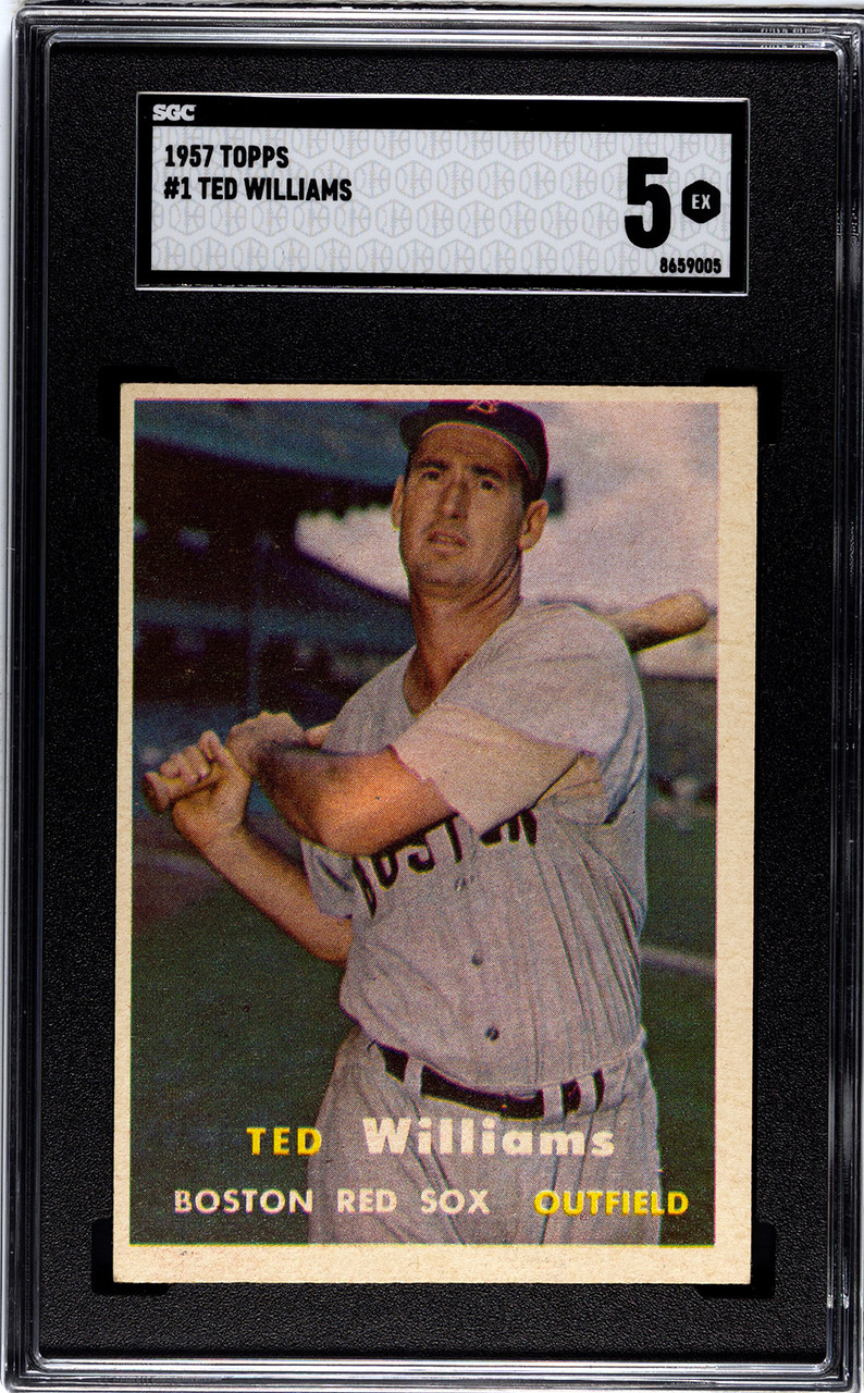 1957 Topps Ted Williams #1 SGC 5 - Legends Fan Shop