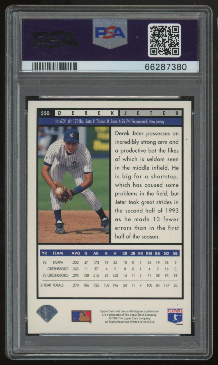 1992 Upper Deck Derek Jeter Rookie Card #5 RC Draft Pick