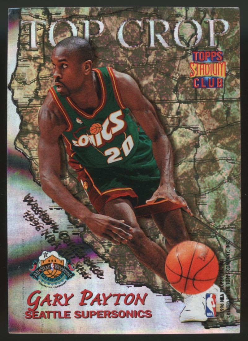 1996-97 Stadium Club Michael Jordan Gary Payton Top Crop #TC9
