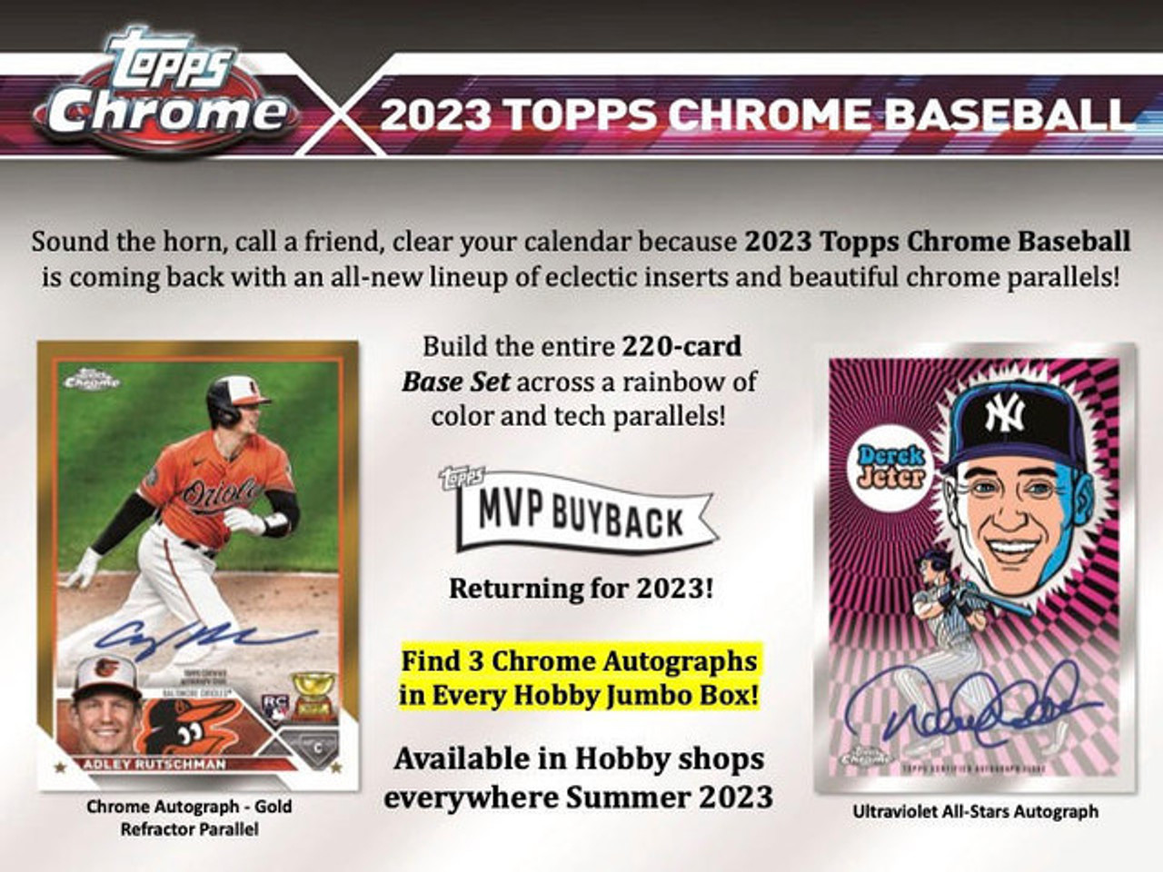 2023 Topps Chrome Baseball Jumbo Hobby Box - Legends Fan Shop