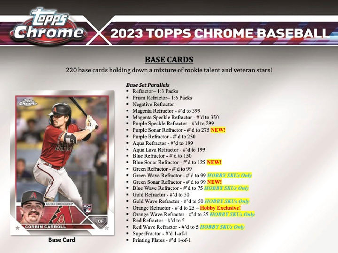 2023 Topps Chrome Baseball Jumbo Hobby Box - Legends Fan Shop