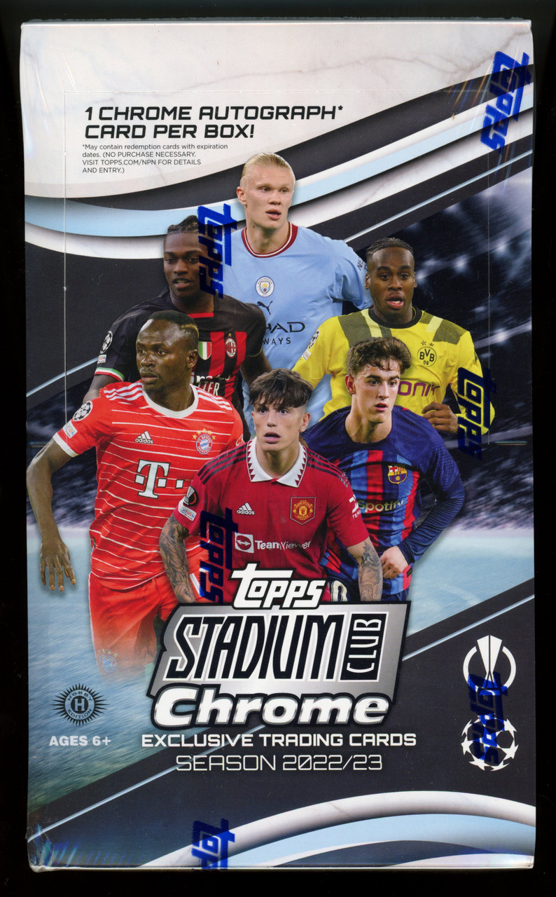 2022/23 Topps Stadium Club Chrome UEFA CC Soccer Hobby Box