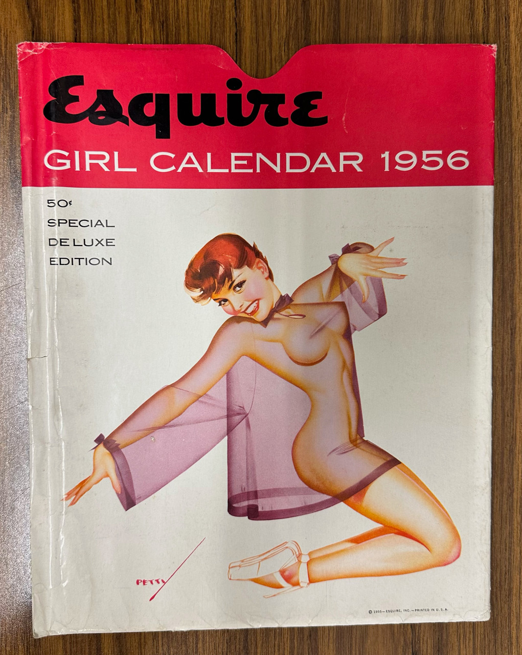 Calendrier calendar kalender calendario ESQUIRE 1956 pin-up pinup