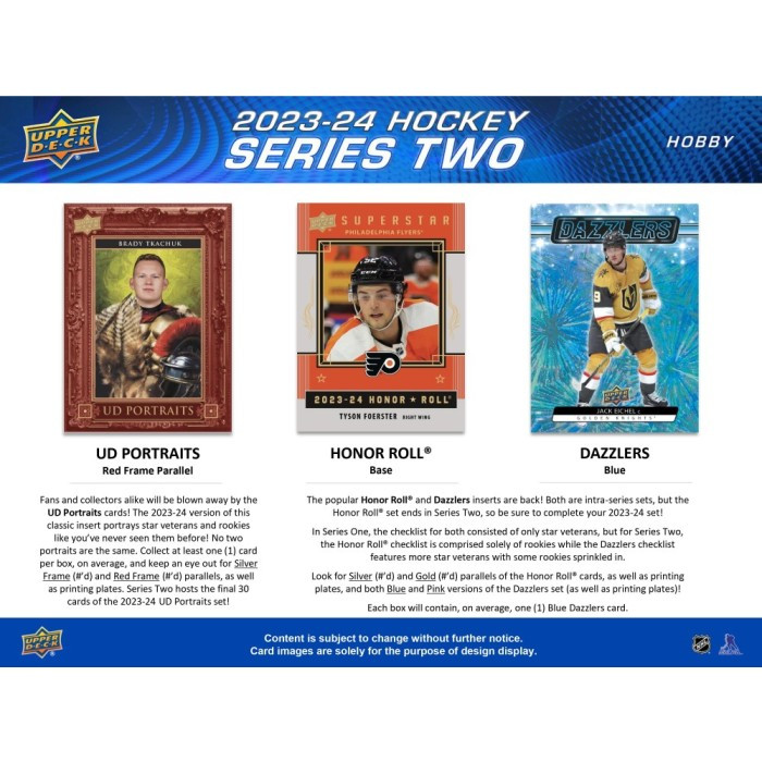 2023/24 Upper Deck Series 2 Hockey Hobby Box - Legends Fan Shop