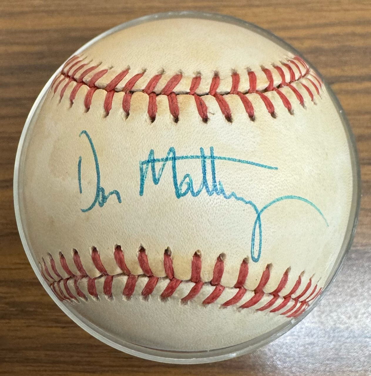 Don Mattingly Signed Autographed Baseball JSA - Legends Fan Shop