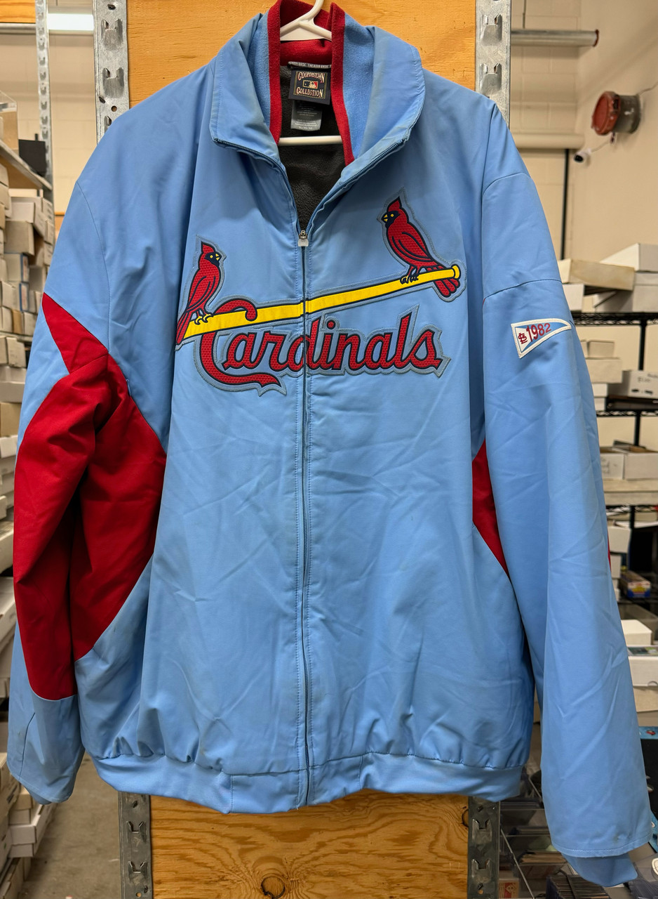 St Louis Cardinals World Series 1982 Jacket Size 2XL Cooperstown MLB –  Throwback Vault