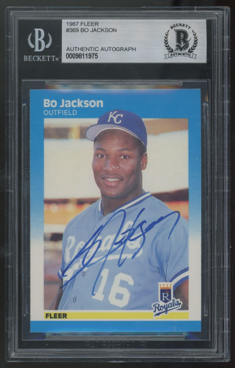 Bo Jackson Autographed Signed Baseball Jersey - Beckett Authentic