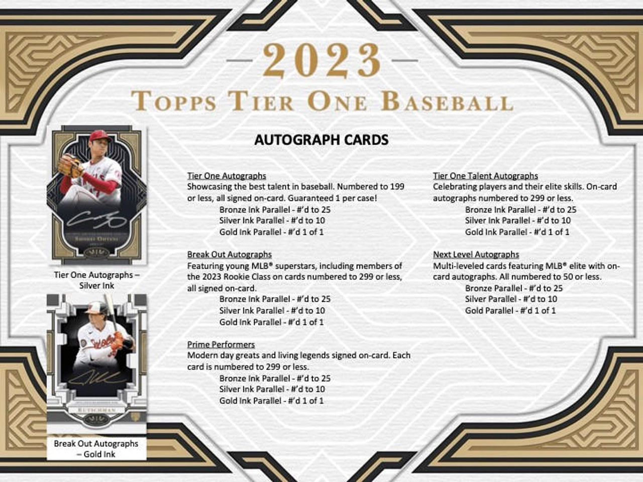 2023 Topps Tier One Baseball Hobby Box - Legends Fan Shop