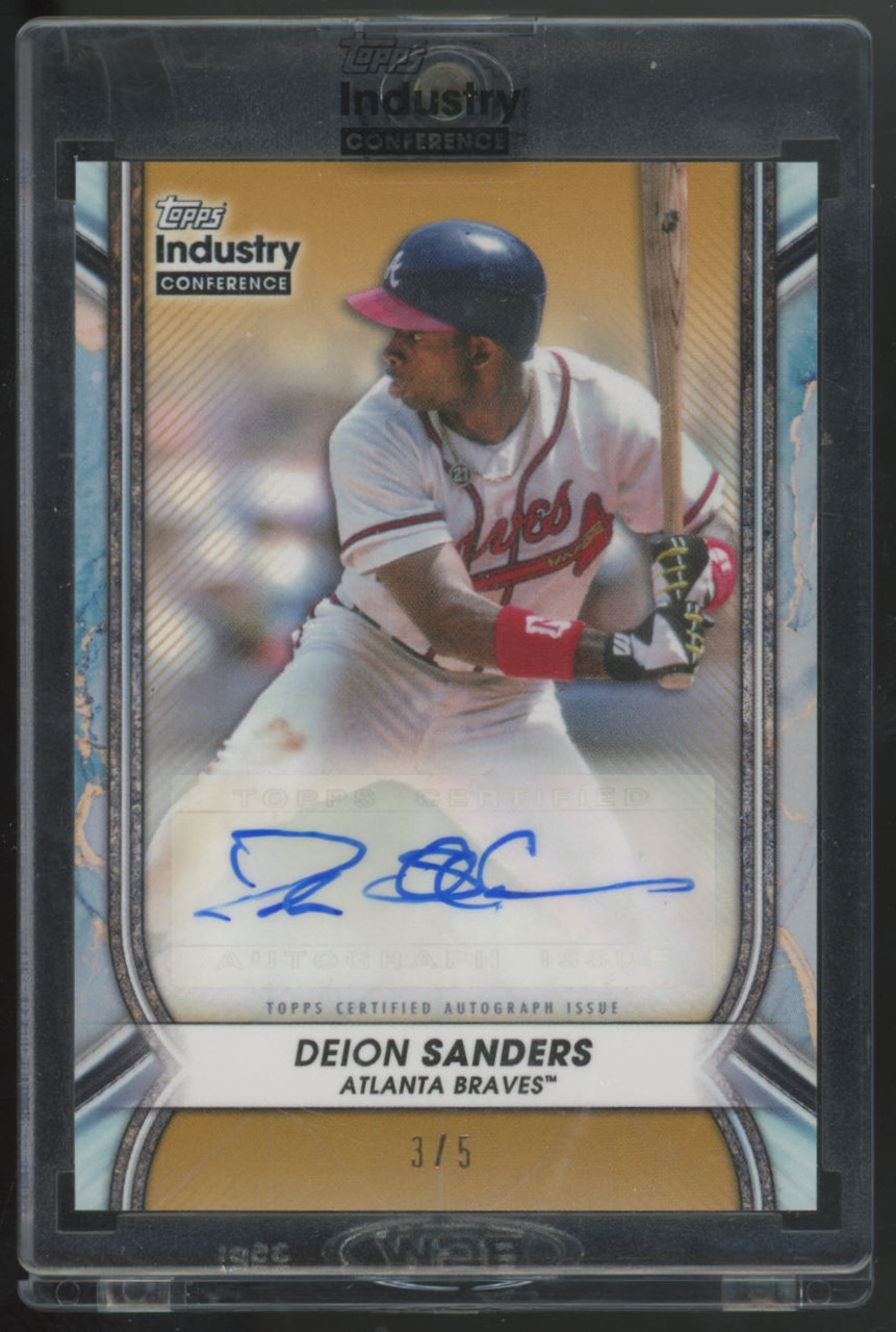 Deion Sanders baseball card  Baseball cards, Baseball card shop