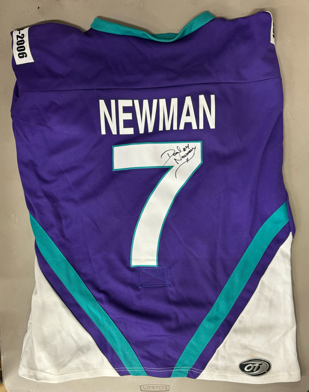 Darrel Newman Signed Autographed Game-Used Muskegon Fury Hockey
