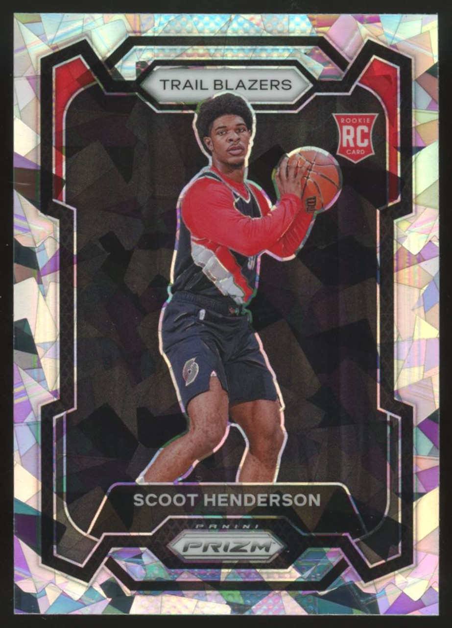 2023-24 Prizm Scoot Henderson RC Cracked Ice #141 