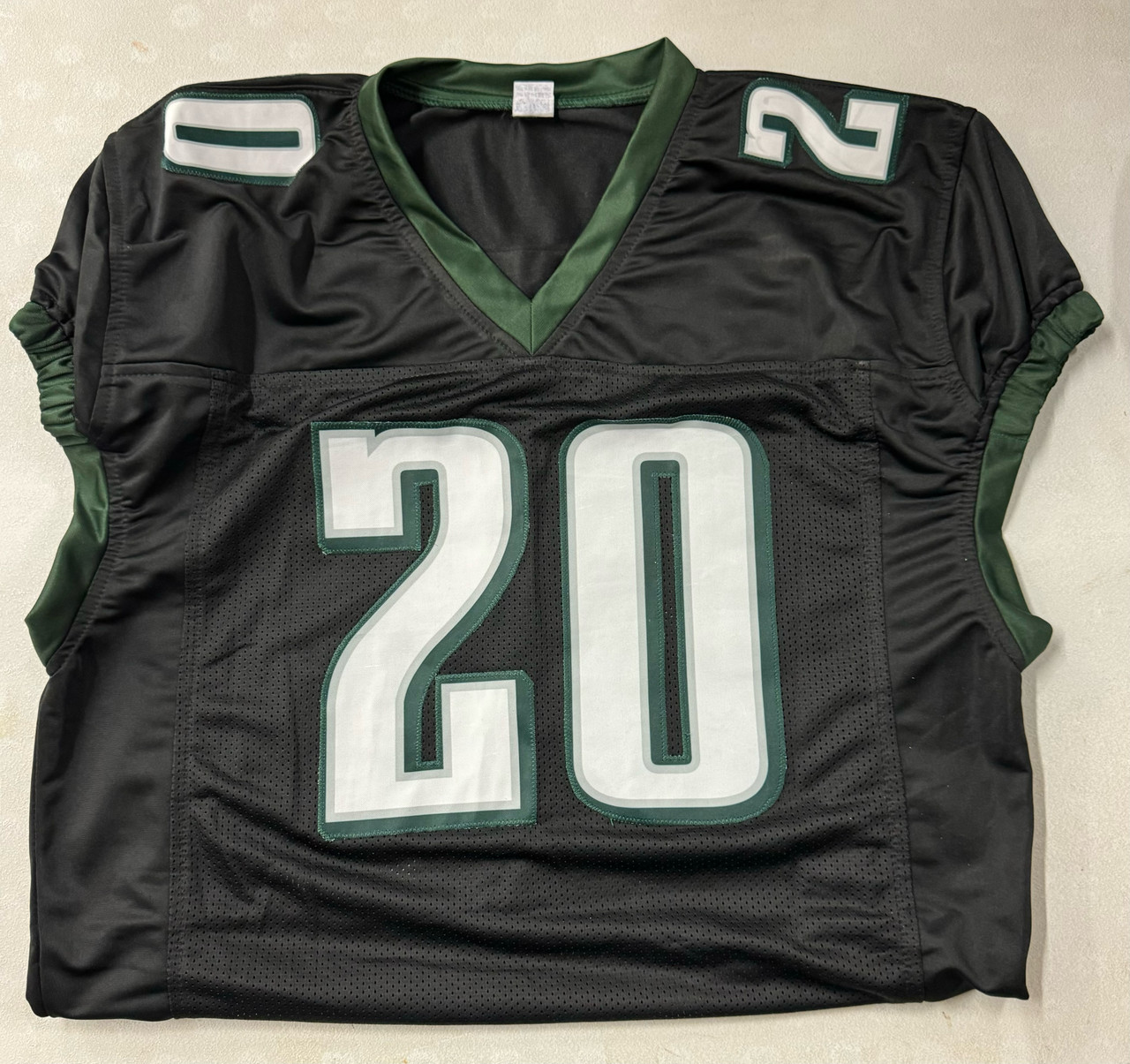 Green Brian Dawkins Signed Jersey Brian Dawkins Signed Autographed