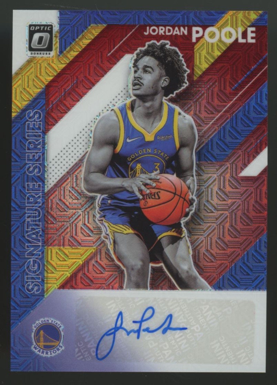 2019-20 Donruss Optic Jordan Poole Signature Series RC Auto #SS-JPL