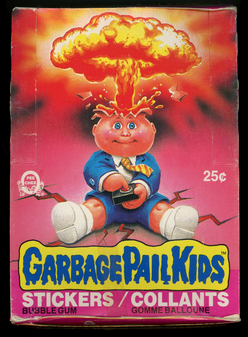1985 O-Pee-Chee OPC Garbage Pail Kids Series 1 Empty Box BBCE Wrapped ...
