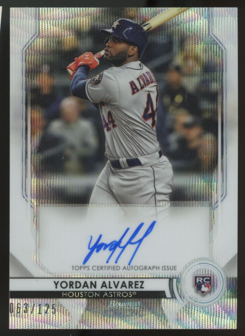 yordan alvarez RC auto（2020 Topps 35th Anniversary Yordan Alvarez  