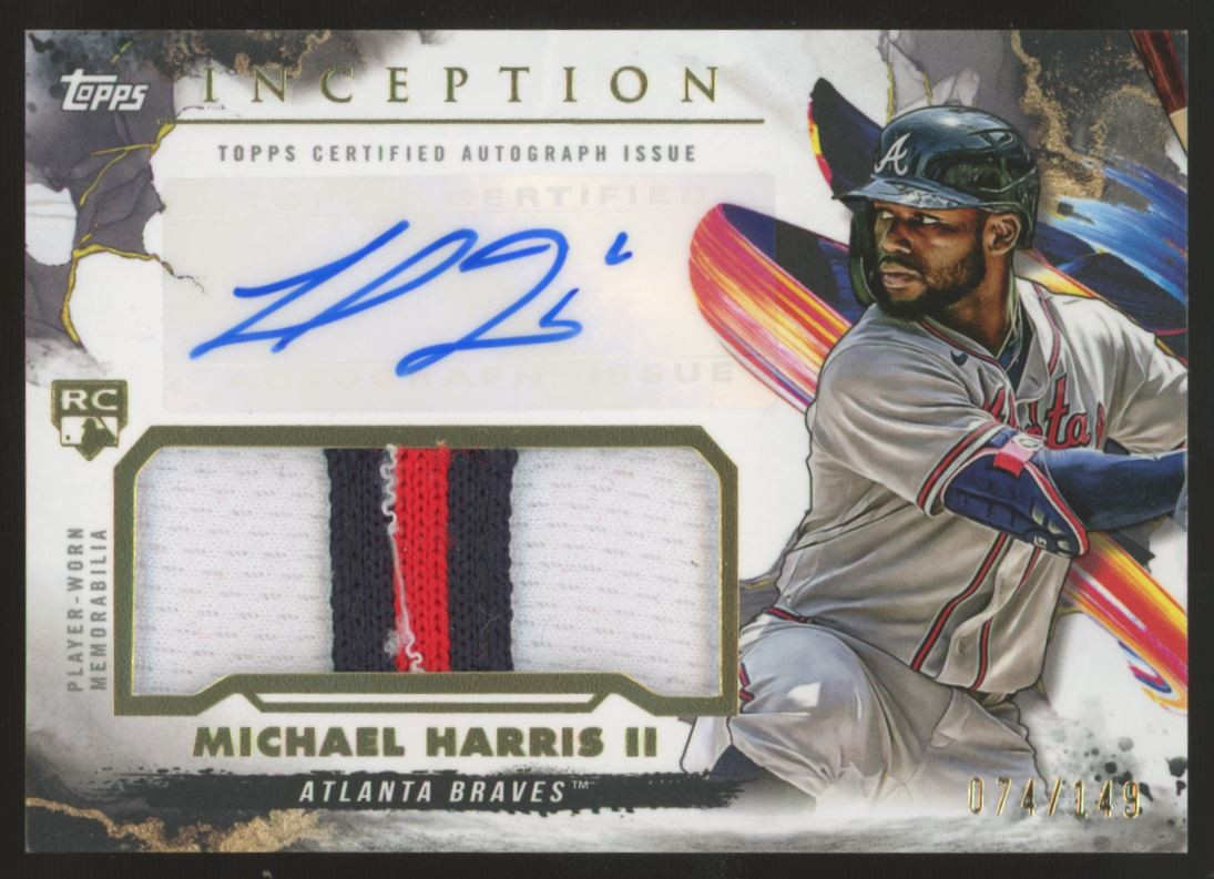 2023 Topps Inception Michael Harris RC Patch Auto RPA /149 #IAP-MH 