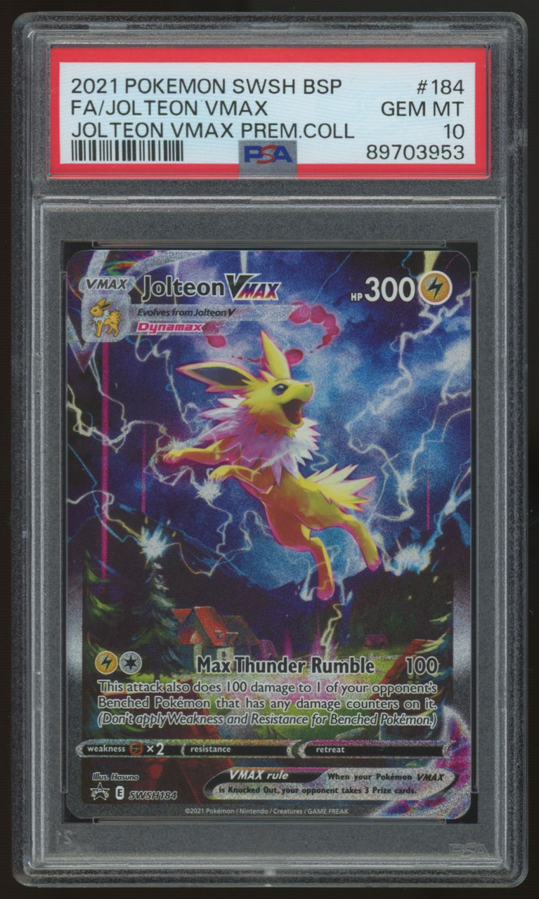 PSA10 サンダース VMAX SA JOLTEON VMAX PSA10 2021 Pokemon Swsh Black Star Promo 184 Fa/jolteon Vmax PSA