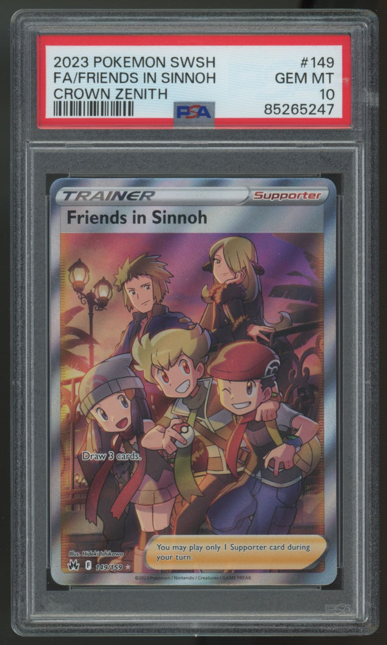 Pokemon Crown Zenith Friends In Sinnoh 149/159 Ultra Rare Full Art Card