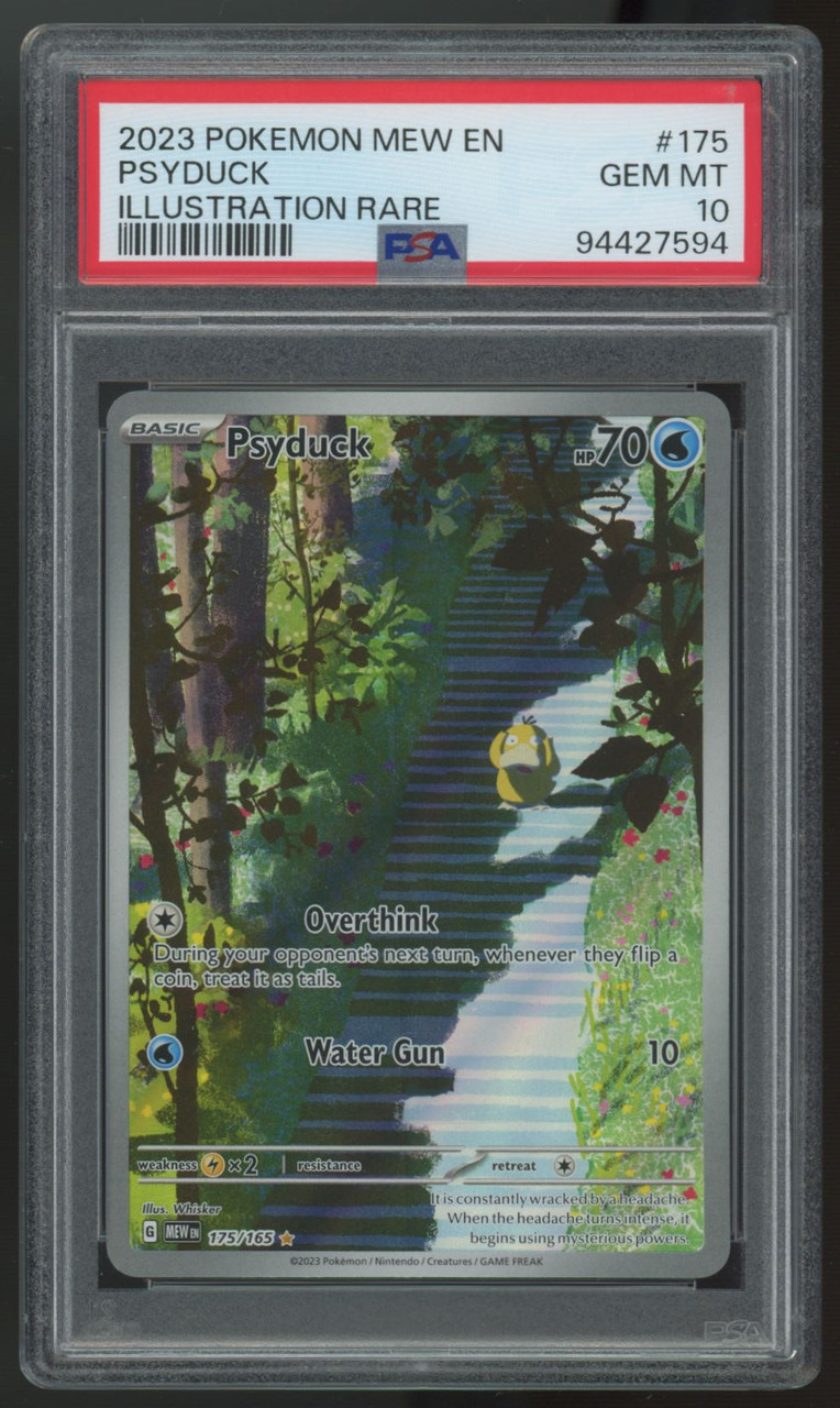 ポケモンカードゲーム PSYDUCK 2023 ART RARE GEM MT 10 PSA10 2023 Pokemon Japanese Sv2a-pokemon 151 175 Psyduck Art Rare PSA 10