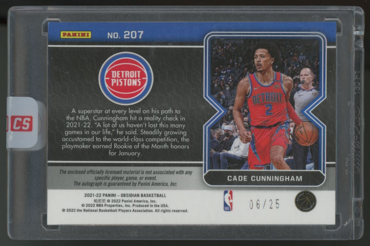 Cade Cunningham GAME USED PATCH AUTO