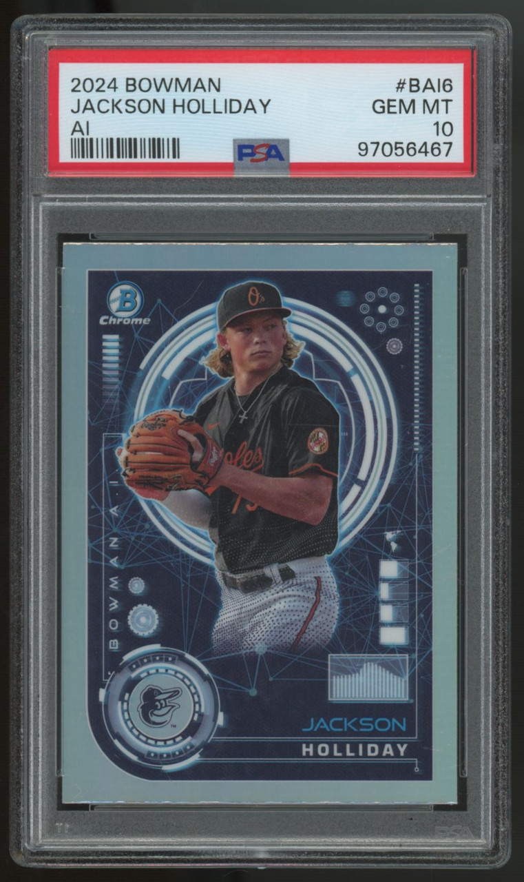 2024 Bowman Chrome Jackson Holliday RC AI #BAI-6 PSA 10 - Legends 