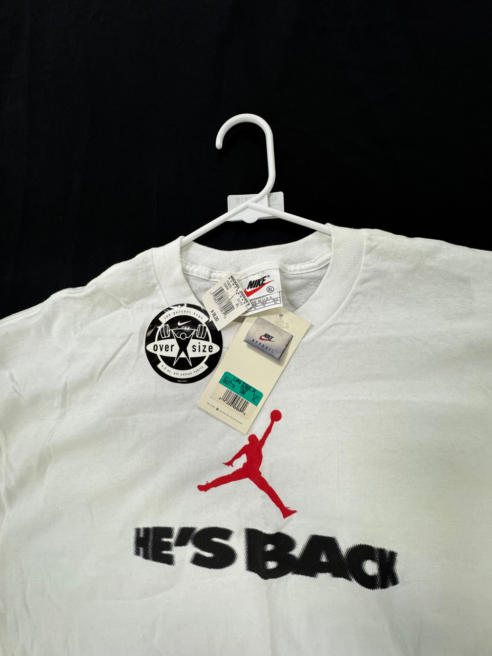 Nike Michael Jordan He's Back Oversized T-Shirt XL - Legends Fan Shop