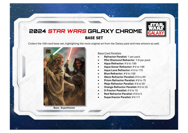 2024 Topps Star Wars Chrome Galaxy Hobby Box - Legends Fan Shop
