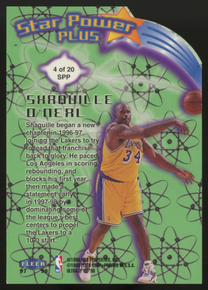 メ*男様 NBAカード SHAQUILLE O'NEAL FLEER 1997 NBAカード SHAQUILLE