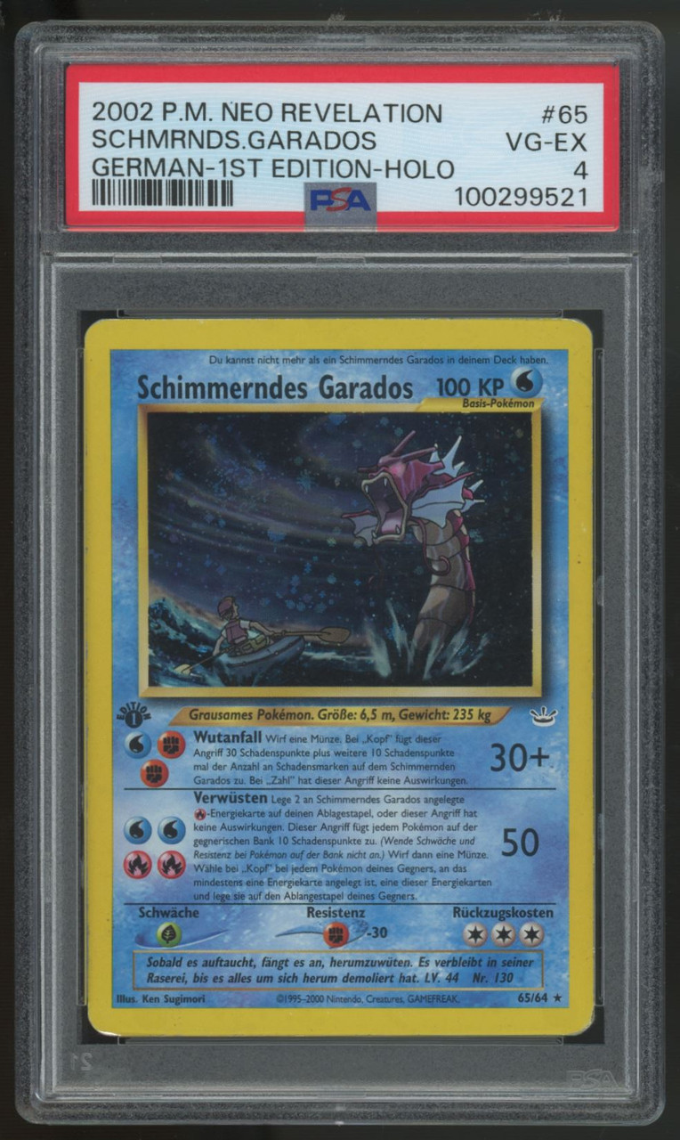 2002 Pokemon Shining Gyarados German 1st Edition Neo
