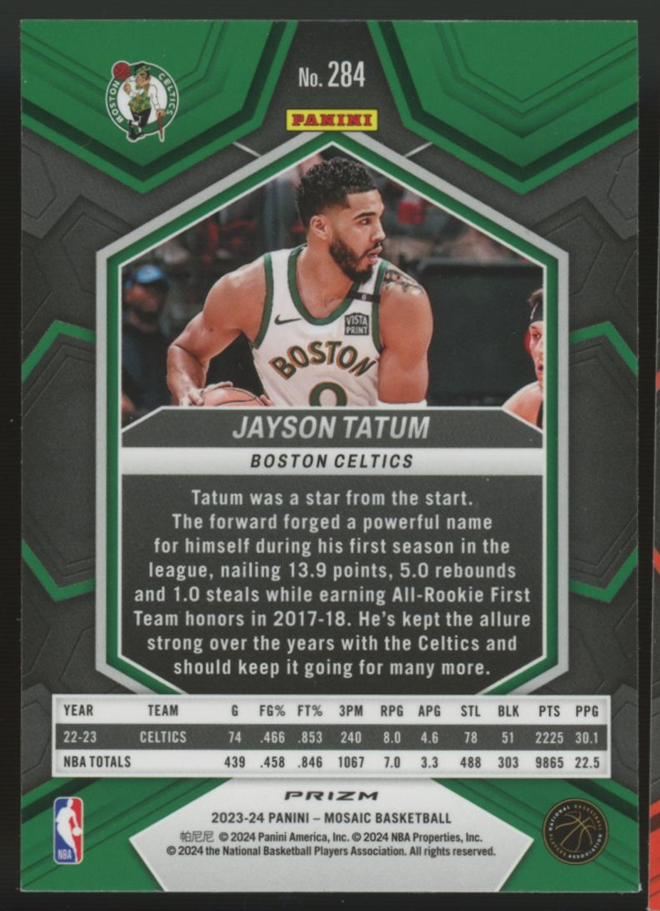 ジェイソン・テイタム 2023-24 Panini Mosaic Elevate Mosaic