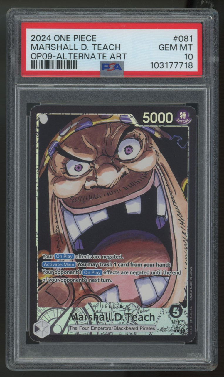 2024 ONE PIECE JPN マーシャル・D・ティーチ PSA10 Marshall D Teach