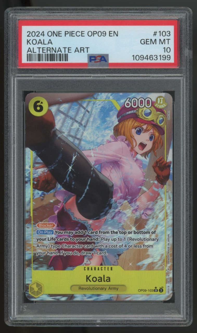 2024 One Piece Koala OP09 Alt Art #103 PSA 10 - Legends Fan Shop