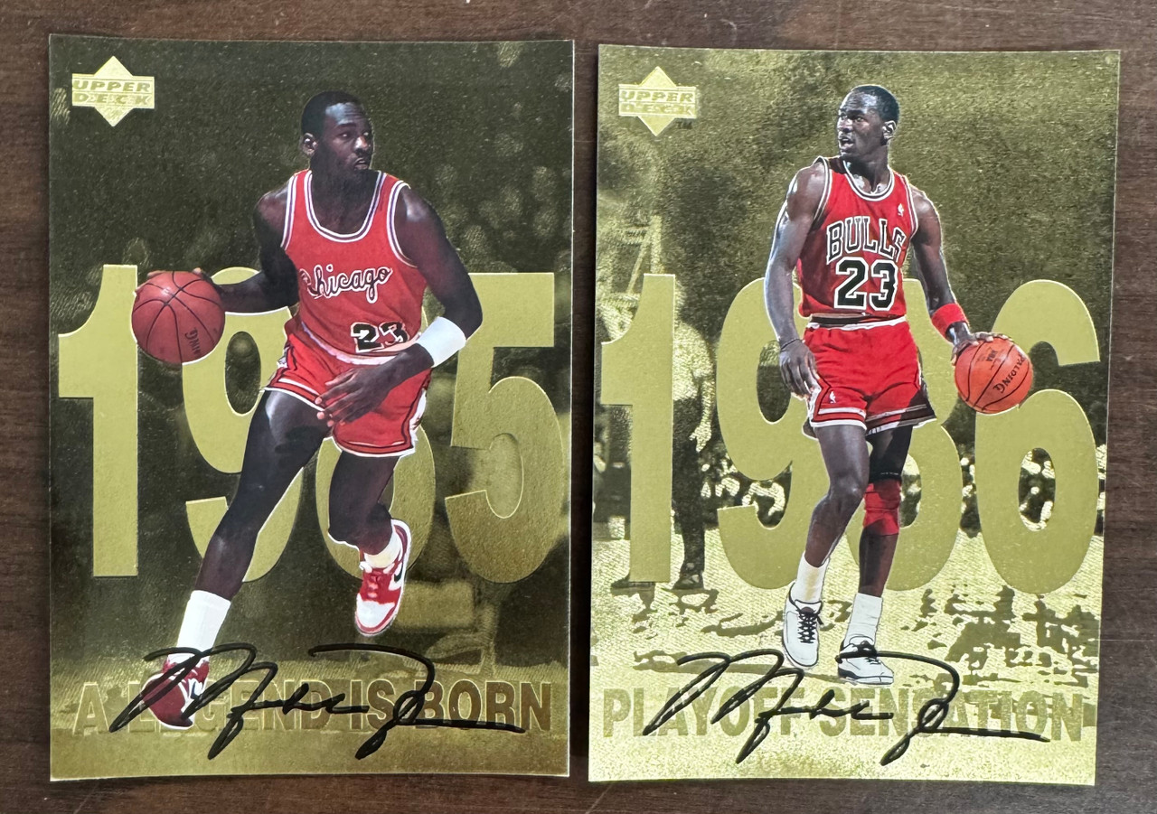 1998-99 Upper Deck Gatorade Michael Jordan Gold Oversized Set (12