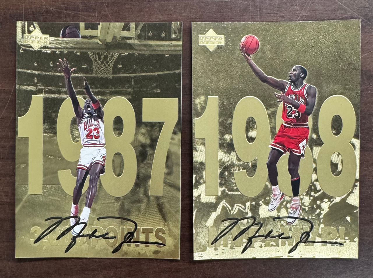 1998-99 Upper Deck Gatorade Michael Jordan Gold Oversized Set (12
