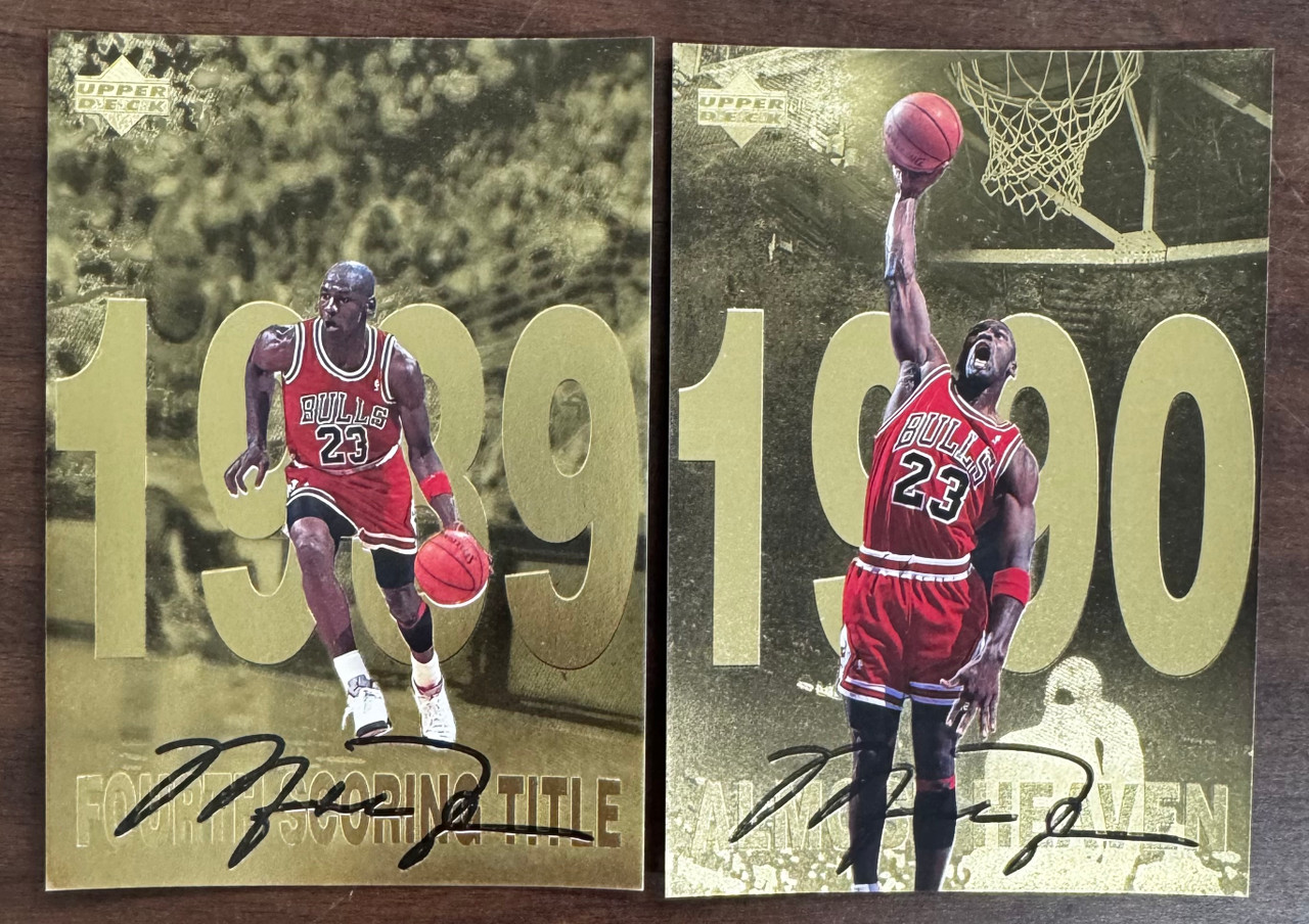 1998-99 Upper Deck Gatorade Michael Jordan Gold Oversized Set (12