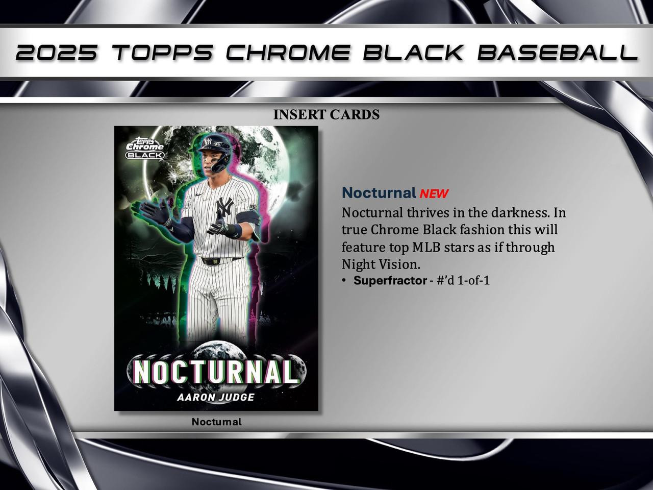 2025 Topps Chrome Black Baseball Hobby Box - Legends Fan Shop