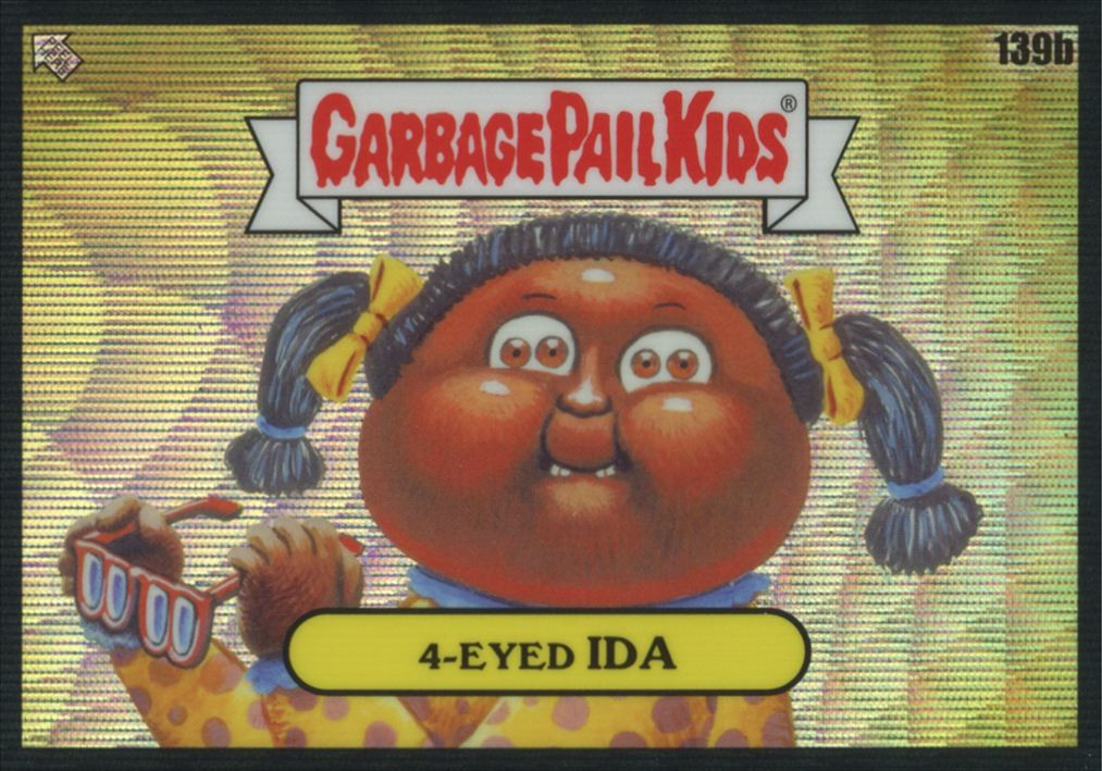 2021 Topps Chrome Garbage Pail Kids Series 4 4-Eyed Ida Black Wave
