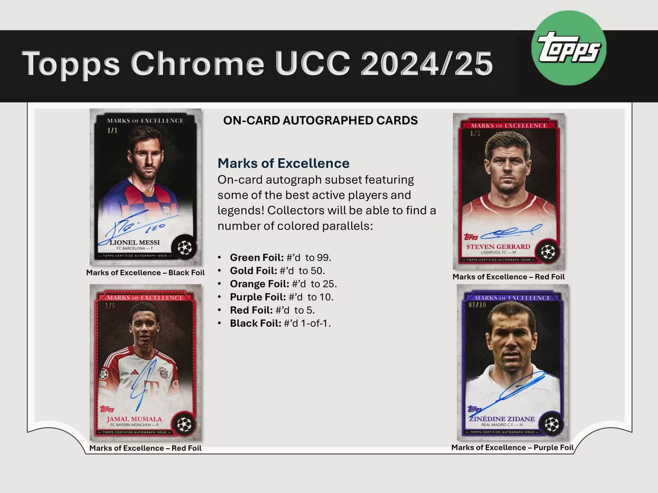 2024/25 Topps Chrome UEFA Club Competitions Soccer Hobby Box