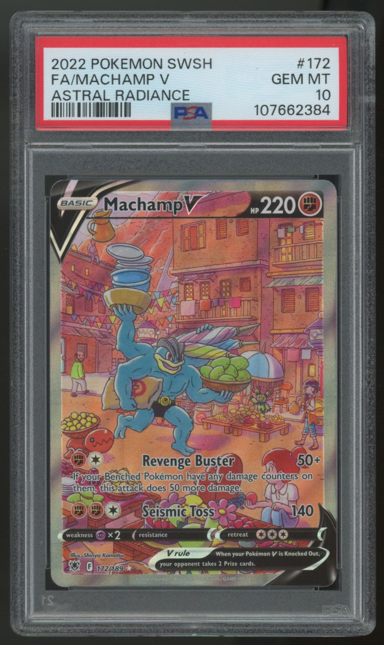 2022 Pokemon Machamp V Astral Radiance Full Art #172 PSA 10