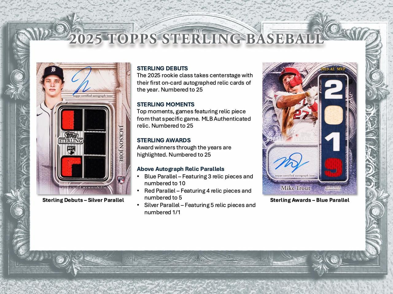 2025 Topps Sterling Baseball Hobby Box - Legends Fan Shop