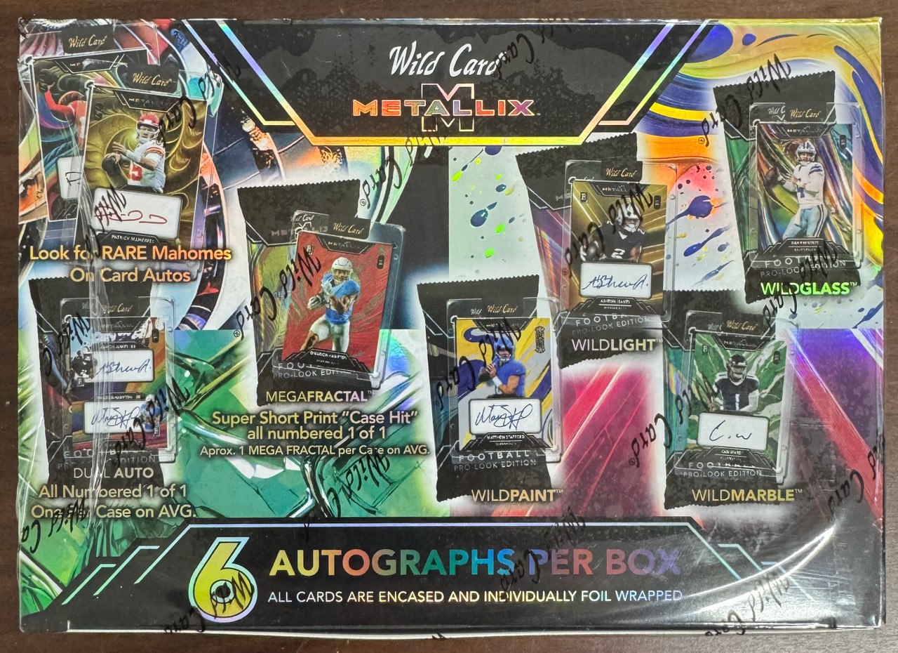2025 Wild Card Metallix Pro-Look Football Hobby Box - Legends Fan Shop