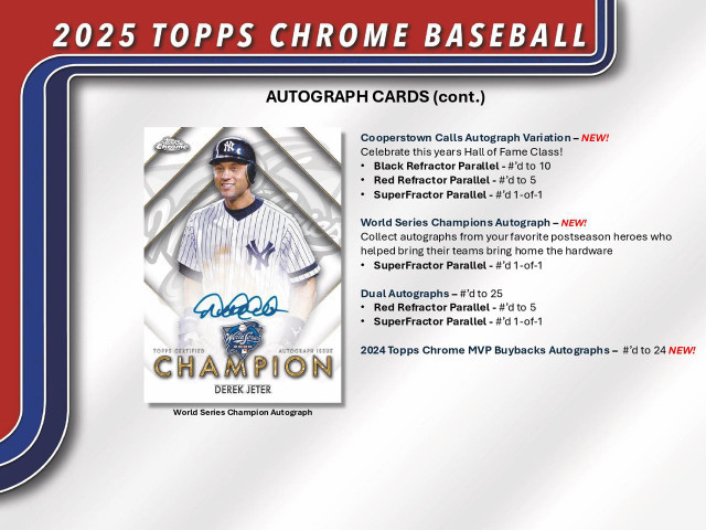 2025 Topps Chrome Baseball Blaster Box - Legends Fan Shop