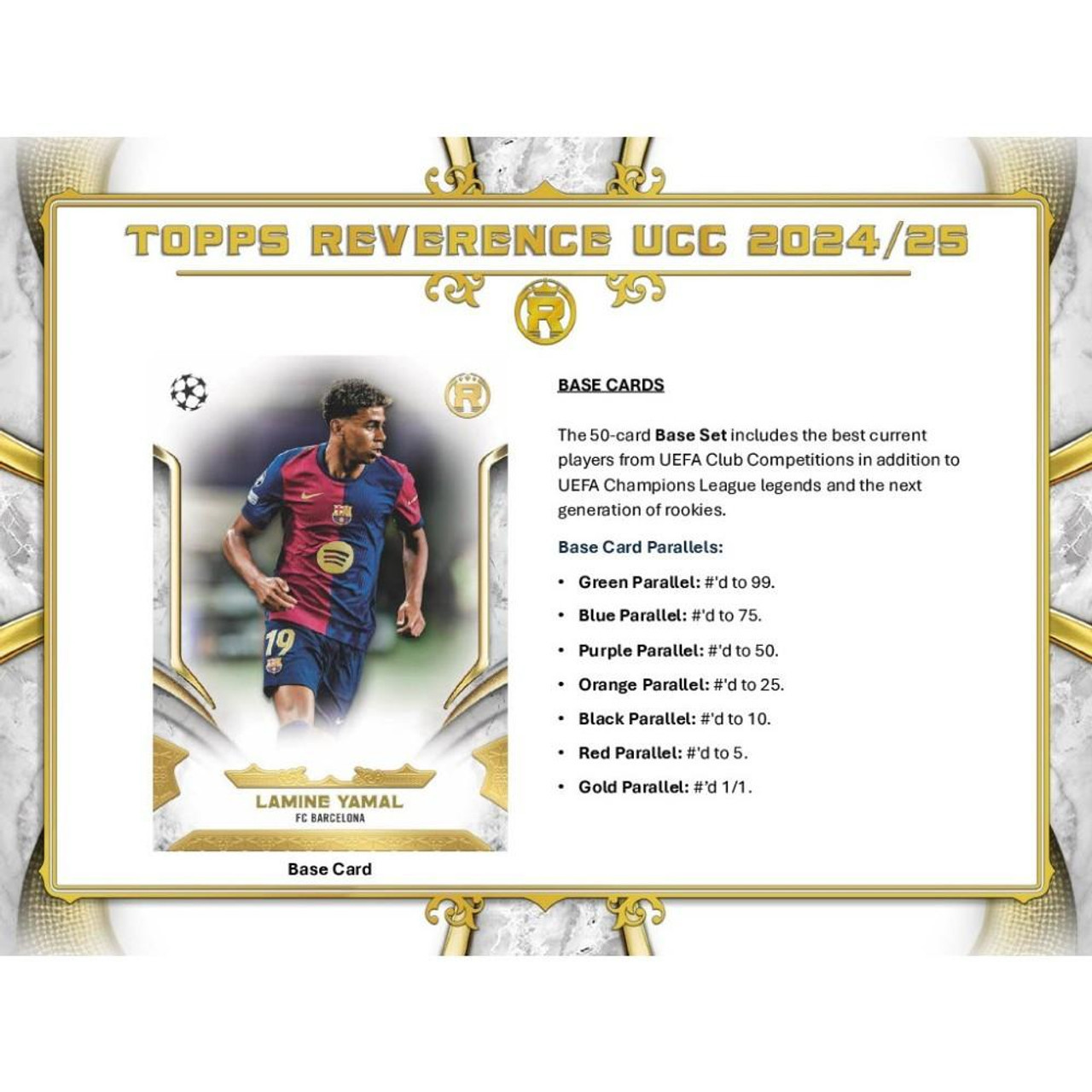 2024/25 Topps UEFA Club Competitions Reverence Soccer Hobby