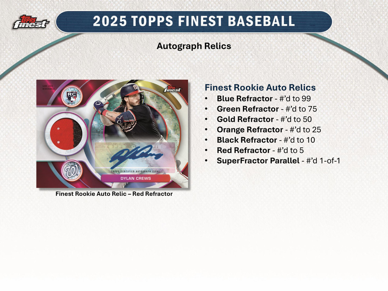 2025 Topps Finest Baseball Hobby Box - Legends Fan Shop